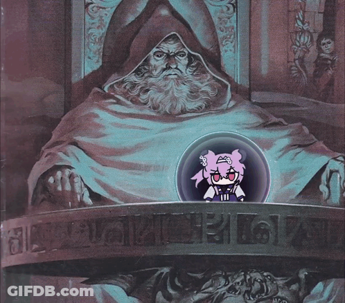Man With Beard And Girl In Bubble With Letters AA GIF