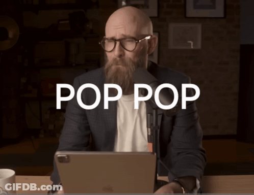 Man With Beard And Glasses At Desk GIF