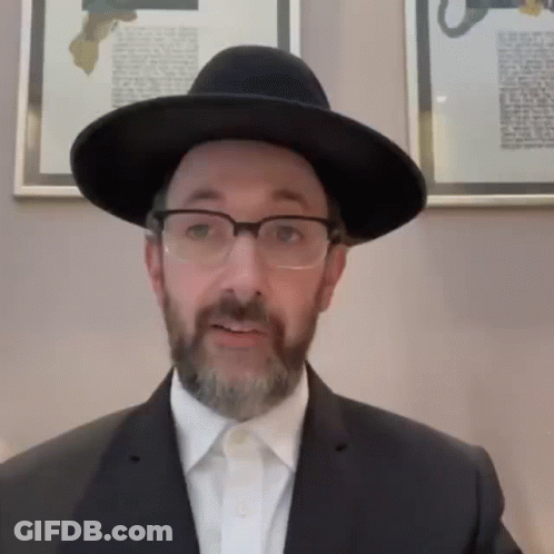 Man With Beard And Glasses In Black Hat GIF