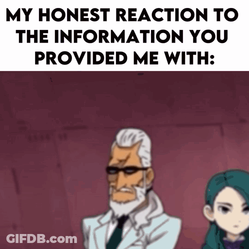 Man With Beard And Glasses Next To Girl With Green Hair GIF