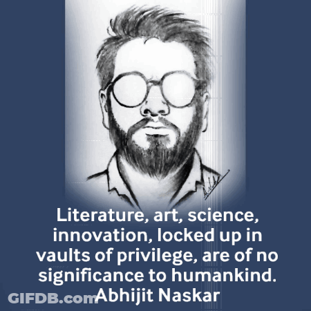 Man With Beard And Glasses Quote Abhijit Naskar GIF