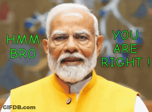 Man With Beard And Glasses Saying Hmm Bro GIF