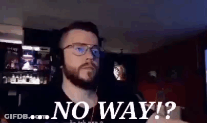 Man With Beard And Glasses Saying No Way GIF