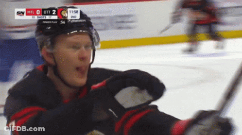 Man With Beard And Glasses Says Brady Tkachuk GIF