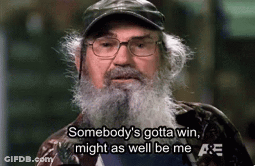 Man With Beard And Glasses Says Somebody's Gotta Win GIF