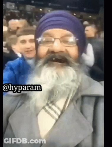Man With Beard And Glasses Selfie @Hyparam GIF