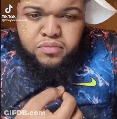 Man With Beard And Hat In Nike Shirt GIF