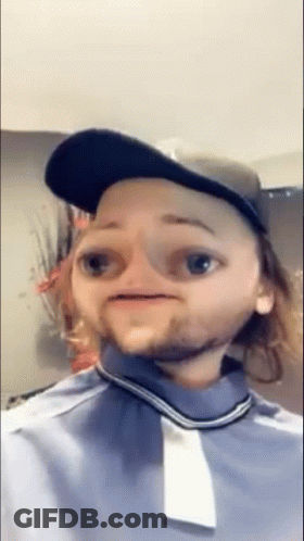Man With Beard And Hat Making Funny Face GIF