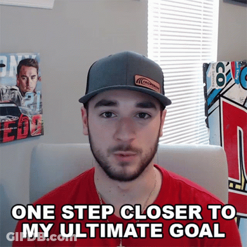 Man With Beard And Hat Says One Step Closer GIF