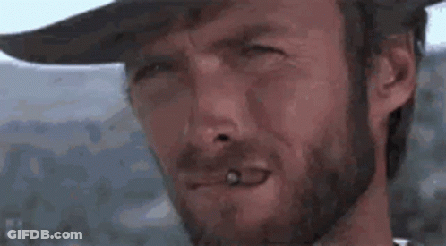 Man With Beard And Hat Smoking Cigarette GIF