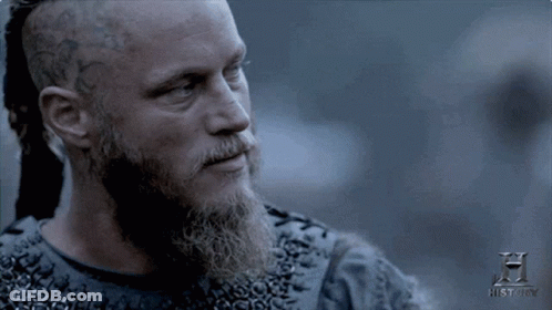 Man With Beard And Head Tattoo History Channel Ad GIF