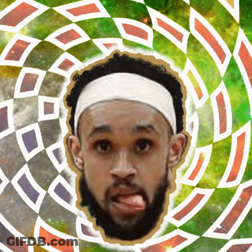 Man With Beard And Headband Sticking Tongue Out GIF