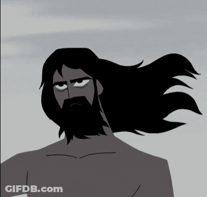 Man With Beard And Long Black Hair GIF