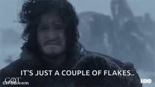 Man With Beard And Long Hair In Snow GIF