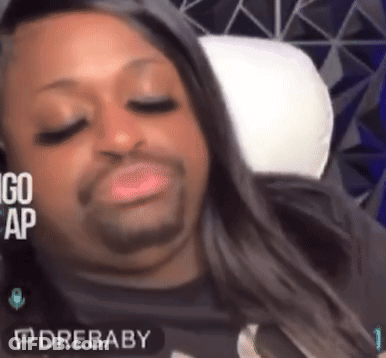 Man With Beard And Long Hair Lying On Bed With Pillow Saying Drebaby GIF