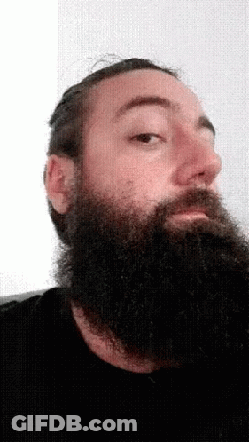 Man With Beard And Mustache GIF