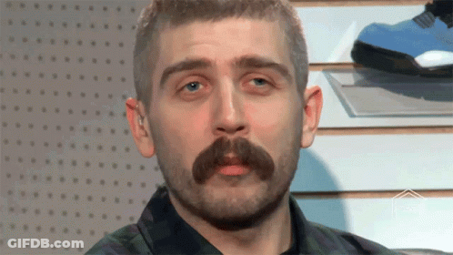 Man With Beard And Mustache GIF