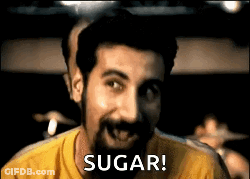 Man With Beard And Mustache Smiling Saying Sugar GIF