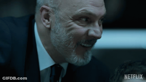 Man With Beard And Netflix Logo GIF