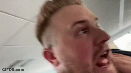 Man With Beard And Open Mouth GIF
