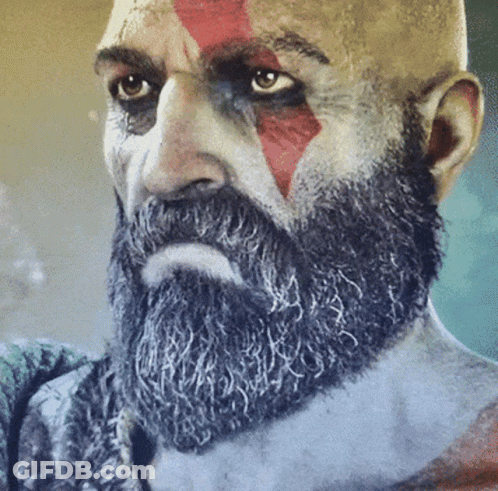 Man With Beard And Red Stripe GIF