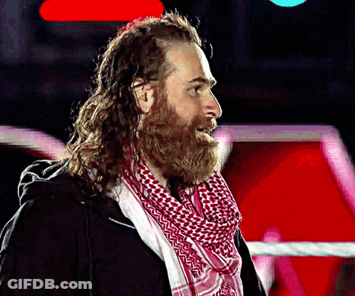 Man With Beard And Scarf GIF