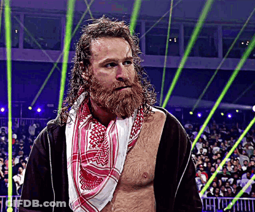 Man With Beard And Scarf GIF