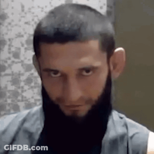 Man With Beard And Shaved Head GIF