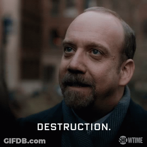 Man With Beard And Showtime Logo On Face GIF