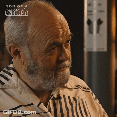 Man With Beard And Son Of A Glitch Logo GIF