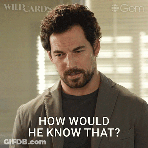 Man With Beard And Suit Asking How Would He Know GIF