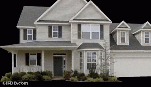 Man With Beard And Sunglasses In Front Of Burning House Saying Oops GIF