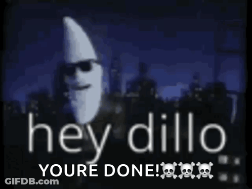 Man With Beard And Sunglasses Saying Hey Dillo GIF