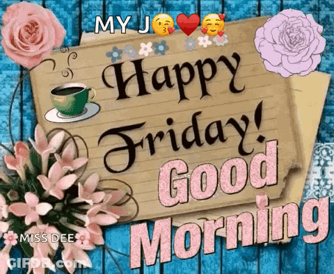 Man With Beard And Sunglasses Says Good Morning Happy Friday GIF