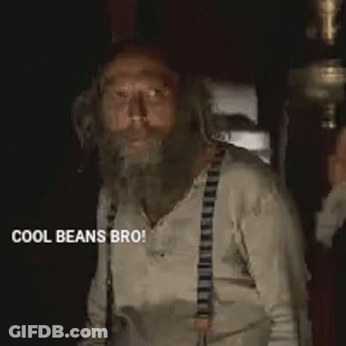 Man With Beard And Suspenders Giving Thumbs Up GIF