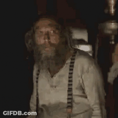 Man With Beard And Suspenders GIF