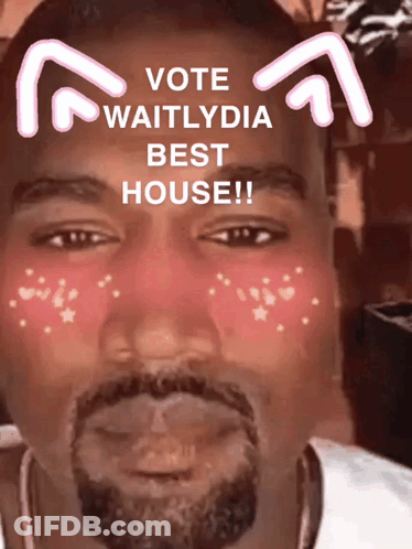 Man With Beard And Vote Lydia Sticker GIF
