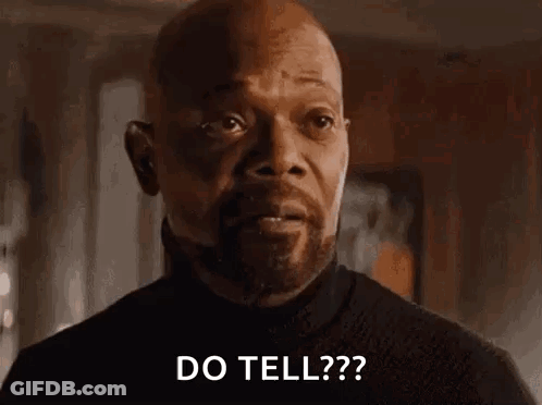 Man With Beard Asking Do Tell GIF