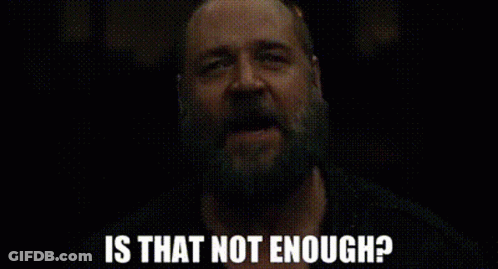 Man With Beard Asking If That Is Not Enough GIF