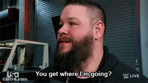 Man With Beard Asking Where He Is Going GIF