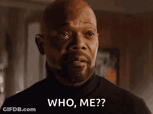 Man With Beard Asking Who Me GIF
