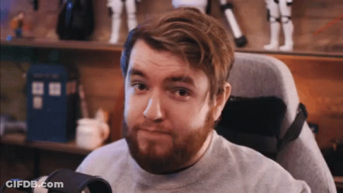 Man With Beard At Doctor Who Microphone GIF