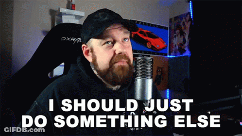 Man With Beard At Microphone I Should Just Do Something Else GIF