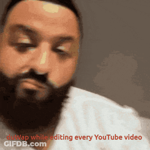 Man With Beard Being Edited By Duwap GIF