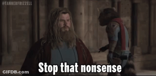 Man With Beard Beside Raccoon Stop That Nonsense GIF
