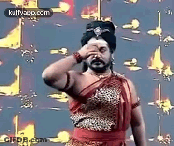 Man With Beard Covering Face GIF