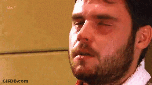 Man With Beard Crying Itv GIF