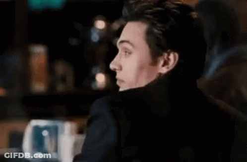 Man With Beard Drinking Glass GIF