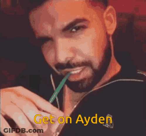 Man With Beard Drinking Through Green Straw GIF