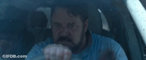 Man With Beard Driving Car GIF